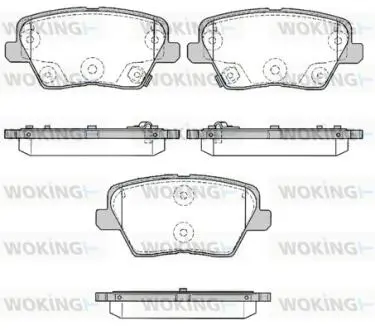 Колодки гальмівні WOKING P16843.02