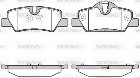 Колодки тормозные диск. задн. (Remsa) Mini Mini 1.2 13-,Mini Mini 1.5 13-,Mini Mini 2.0 13- WOKING P17003.00