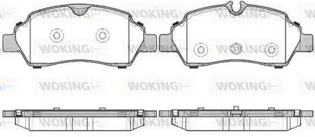 Колодки гальмівні WOKING P17053.00