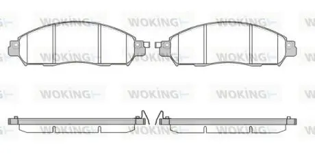 Колодки гальмівні WOKING P17123.04
