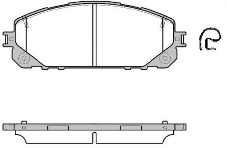 Колодки гальмівні дискові Jeep Cherokee 13> / перед (P17133.00) WOKING P1713300