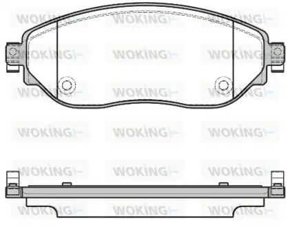 Гальмівні колодки WOKING P17173.08