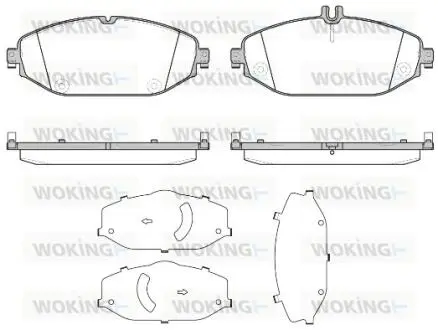 Колодки гальмівний диск. перед. (Remsa) MB C205 E213 (P17183.00) WOKING P1718300