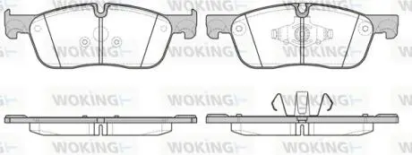 Колодки гальмівний диск. перед. (Remsa) WOKING P17333.00
