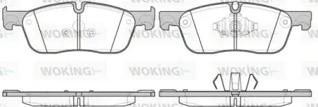 Колодки гальмівні WOKING P17333.10