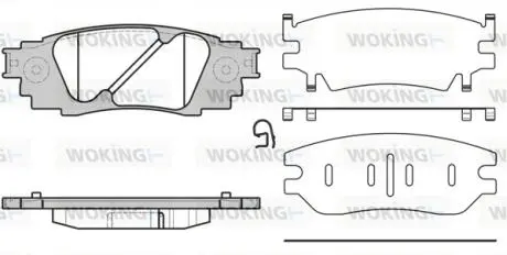 Колодки гальмівний диск. задн. (Remsa) Lexus Rx (agl2_, ggl2_) 3.5 15- WOKING P17363.10