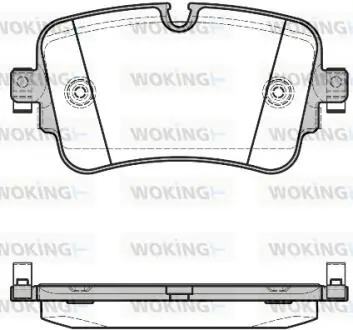 Колодки тормозные дисковые Audi Q7 15> / задн (P17683.08) WOKING P1768308