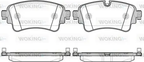 Колодки тормозные диск. задн. (Remsa) Audi Q7 3.0 15- WOKING P17693.08
