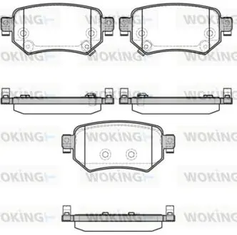 Гальмівні колодки задні Mazda 6 2.0-2.5 12- WOKING P17823.02