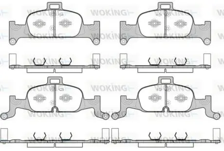 Колодки гальмівний диск. перед. (Remsa) Audi A4 A5 16> / Q5 17> (P17913.00) WOKING P1791300