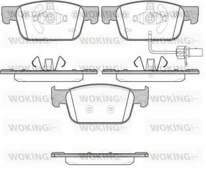 Колодки гальмівні WOKING P17923.01