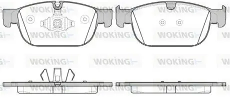 Колодки гальмівні переднi WOKING P17963.00