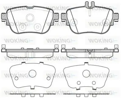 Колодки гальмівний диск. задн. (Remsa) Mercedes-benz E-class (w213) 2.0 16- WOKING P17993.00