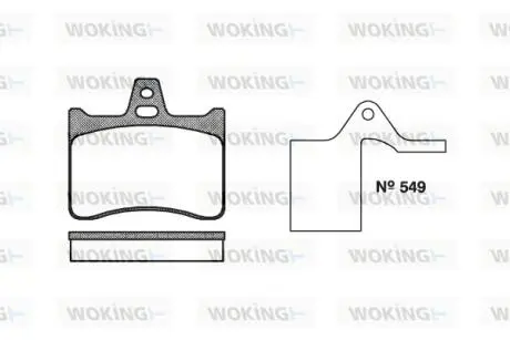 Тормозные колодки WOKING P188310