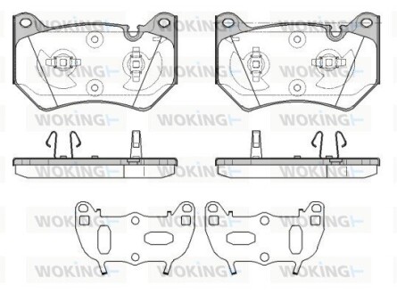 Колодки тормозные WOKING P19393.10