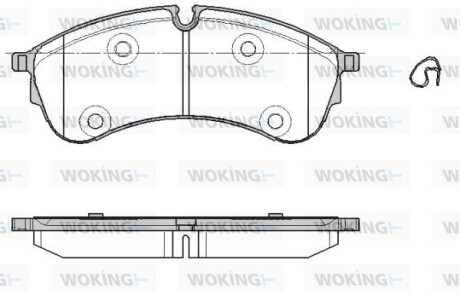 Гальмівні колодки WOKING P19473.00