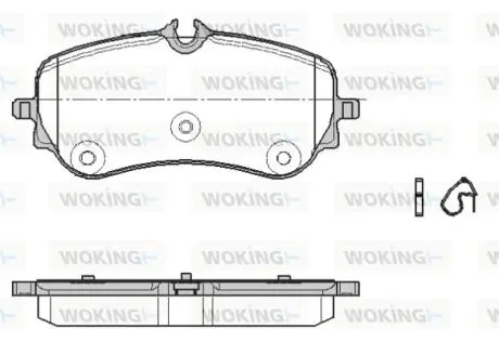 Колодки тормозные WOKING P19483.00