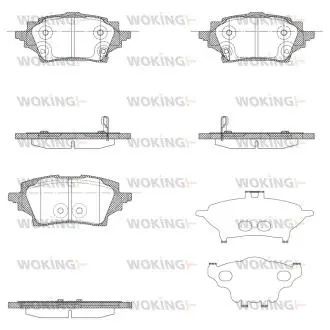 Колодки тормозные WOKING P19593.02