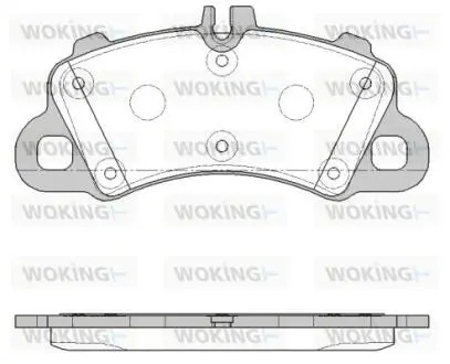 Колодки тормозные WOKING P19623.00