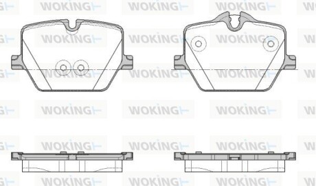 Колодки тормозные WOKING P19753.00