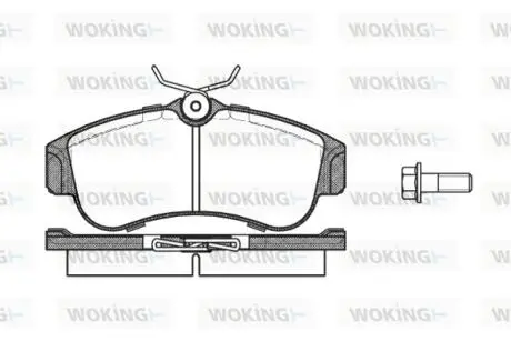 Колодки гальмівні WOKING P2203.00