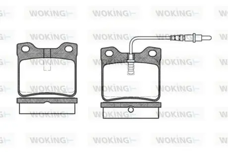 Гальмівні колодки WOKING P2213.02