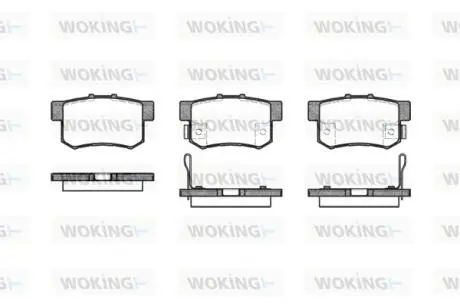 Колодки гальмівні WOKING P2253.12