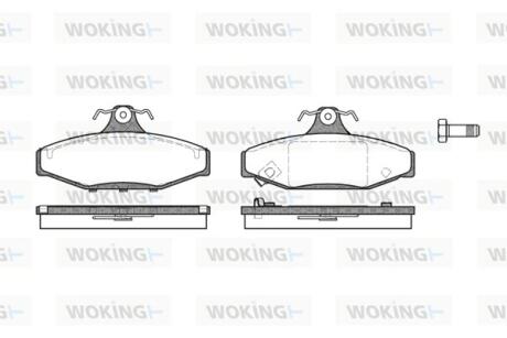 Колодки гальмівні WOKING P2353.12