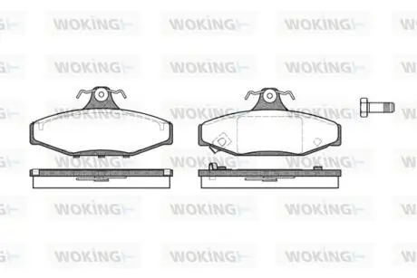 Колодки гальмівні WOKING P2353.12