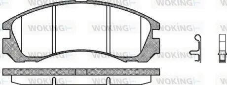 Гальмівні колодки WOKING P254332