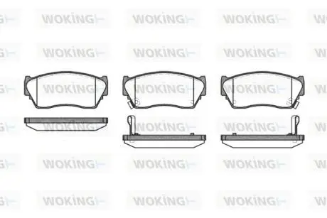 Колодки гальмівні WOKING P2643.02