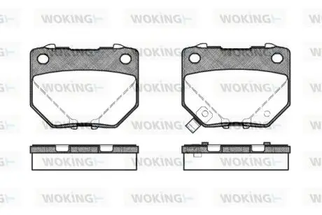 Колодки гальмівні WOKING P2653.21