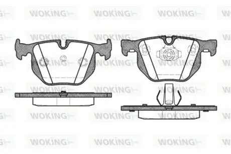 Колодки гальмівні WOKING P2813.40