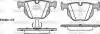 Колодки гальмівний диск. задн. (Remsa) Bmw X5 2.0 13-,Bmw X5 3.0 06-13,Bmw X5 3.0 13- WOKING P2813.61 (фото 1)