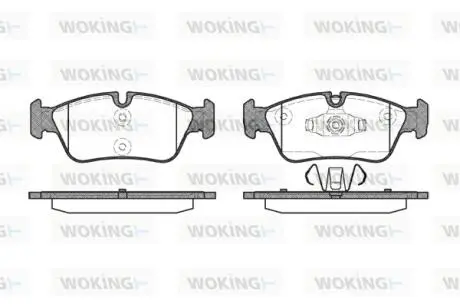 Колодки гальмівні WOKING P2843.60