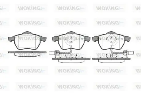 Колодки тормозные WOKING P2903.52