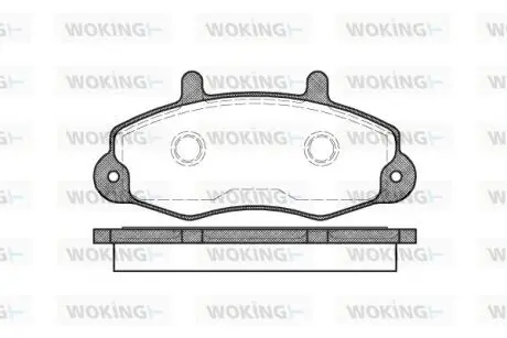 Колодки тормозные WOKING P2913.00