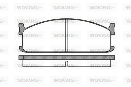 Гальмівні колодки WOKING P3043.00