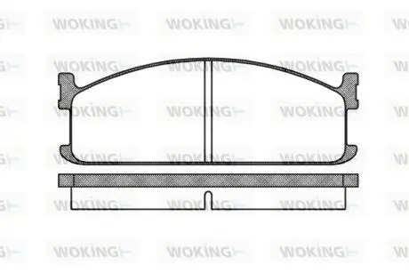 Колодки тормозные WOKING P3043.00