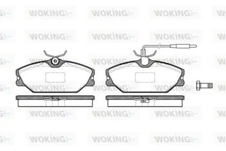 Гальмівні колодки WOKING P308312
