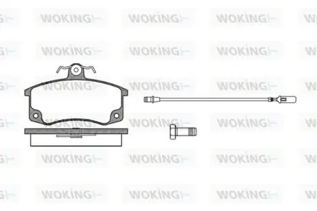 Колодка тормозная 2108 перед. (Remsa) (к-т 4 шт) WOKING P3213.02