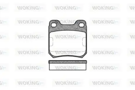Колодки тормозные WOKING P3393.00
