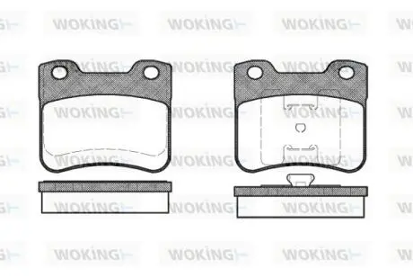 Тормозные колодки WOKING P347310