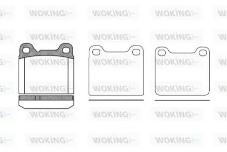 Колодки гальмівні WOKING P3573.20