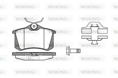 Гальмівні колодки WOKING P3633.03