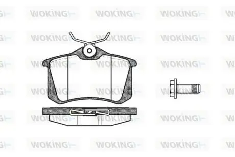Гальмівні колодки WOKING P3633.05