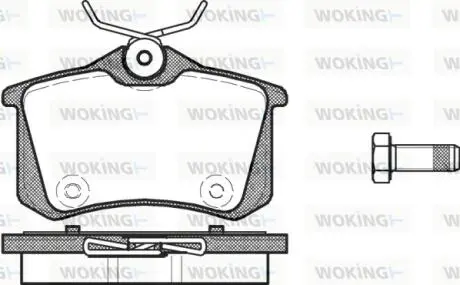 Колодки гальмівні WOKING P3633.14