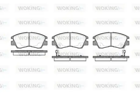 Колодки гальмівні WOKING P3753.02