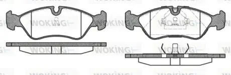 Колодки тормозные WOKING P3863.10
