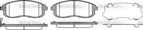 Колодки гальмівні WOKING P3933.11